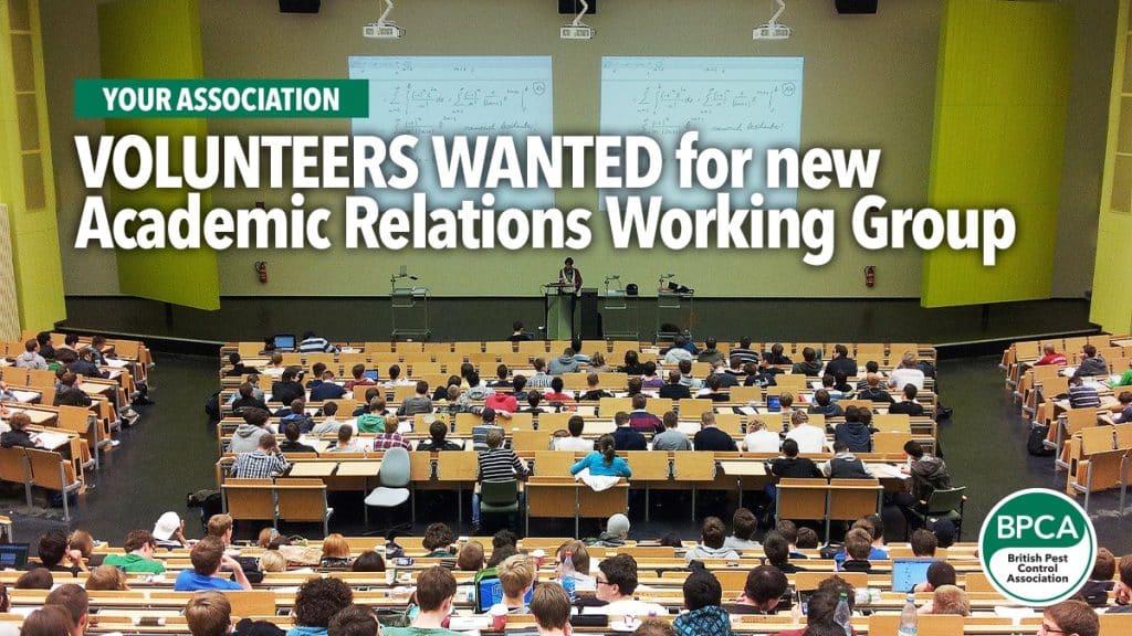 BPCA Academic Relations Working Group - Volunteers Wanted - Pest Solutions