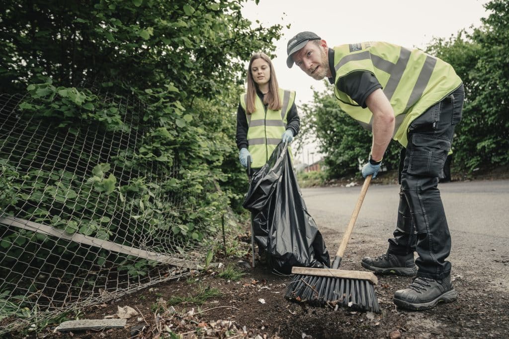 Glasgow litter picking